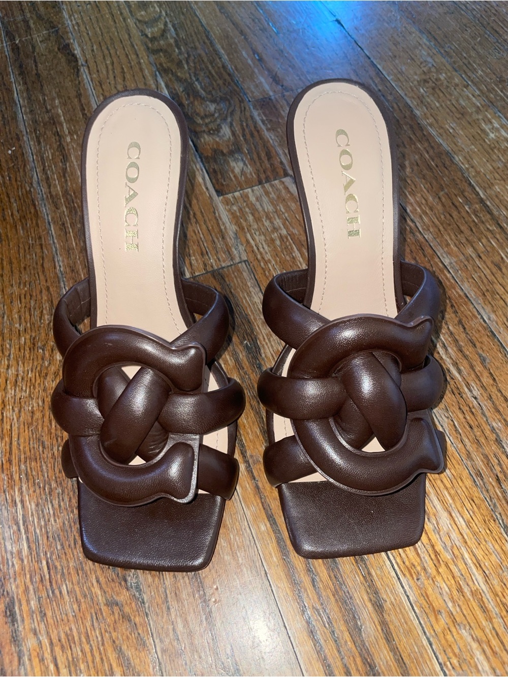 Coach Kellie Leather Heeled Sandal